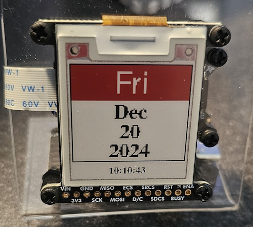 EPS32 V2 eInk / ePaper Daily Calendar and Clock