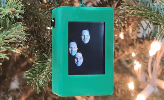 Personalized Digital Tree Ornament with Animated Icons