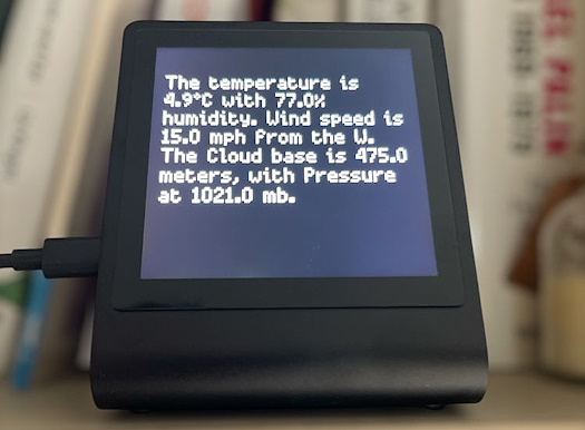 MQTT Message Display with Word Wrapping on Presto Display