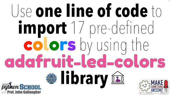 Importing and Using NeoPixel Colors