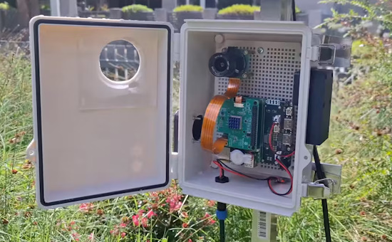 Solar-powered wildlife monitor