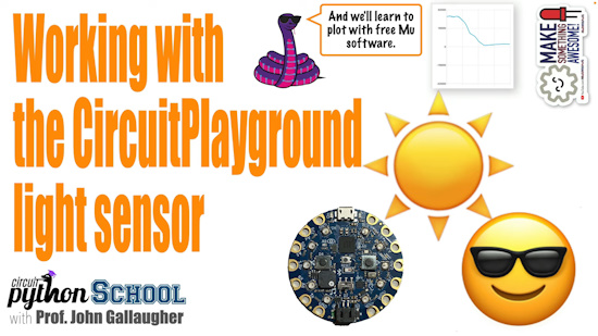 Light Sensor and the Circuit Playground