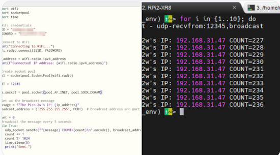 Pico 2W IP Broadcast