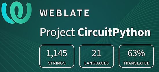 CircuitPython translation statistics on weblate