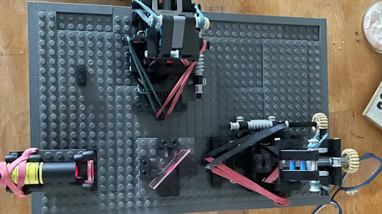 built precise lab equipment using a Raspberry Pi and Lego