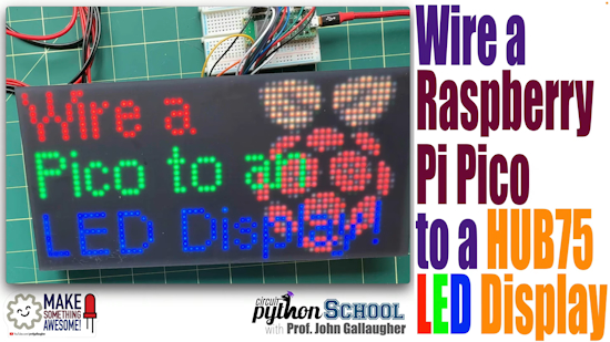 Wiring a HUB75 LED Matrix to a Raspberry Pi Pico