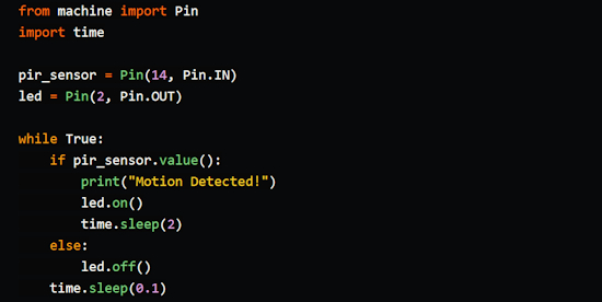 MicroPython for Motion Sensors in Fence Security Systems