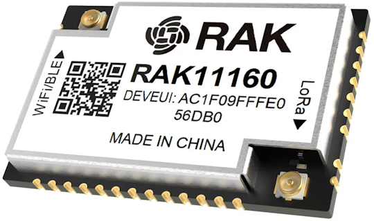 RAK11160 LoRaWAN, WiFi, and BLE module