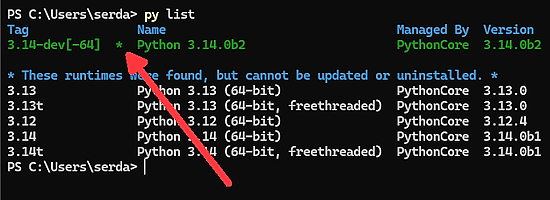 Get started with the new Python Installation Manager
