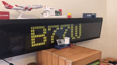 Airplane flipdot