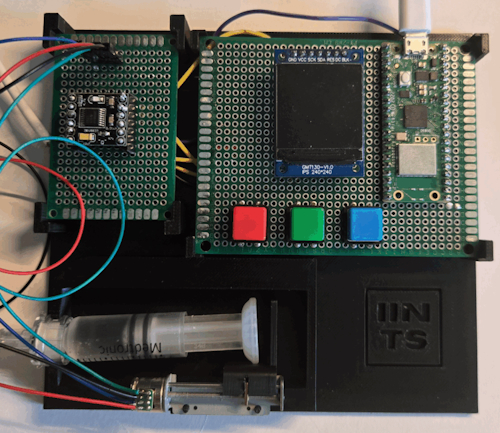 Homemade model insulin pump