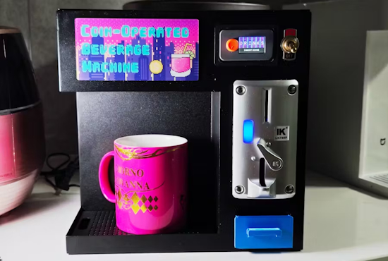 Coin-operated beverage machine
