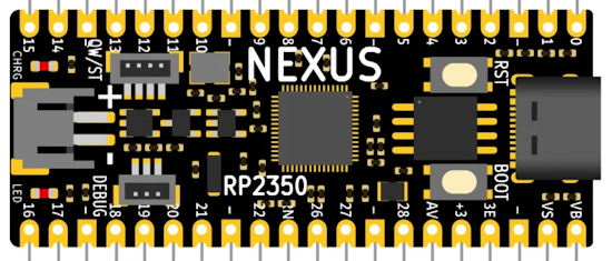 Nexus RP2350 LiPo board