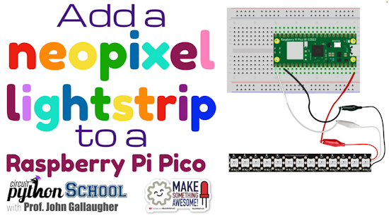 NeoPixel strip to a Raspberry Pi Pico