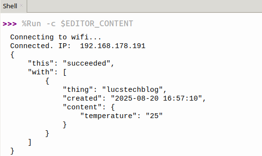 Dweet.cc with MicroPython