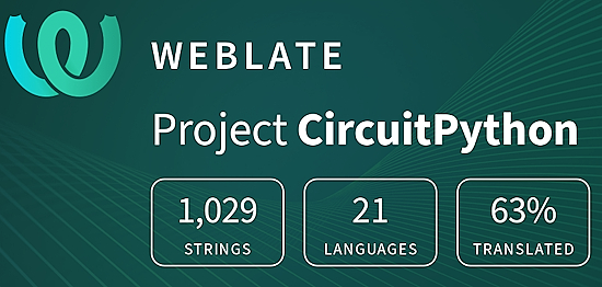 CircuitPython translation statistics on weblate
