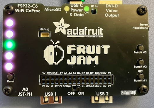 NeoPixel Light Pipe Add-on for Fruit Jam