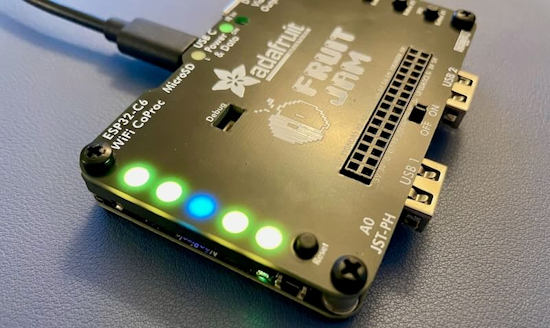 Fun with Fruit Jam Neopixels