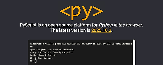 PyScript 2025.10.1