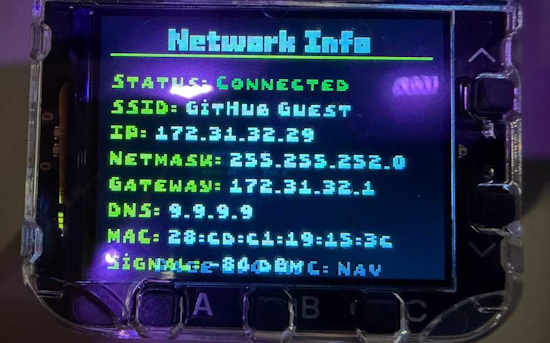 Hacking the WiFi-enabled color screen GitHub Universe conference badge