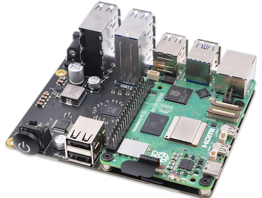 SupTronics X1013 10-Port USB Hub Add-on for Raspberry Pi 5