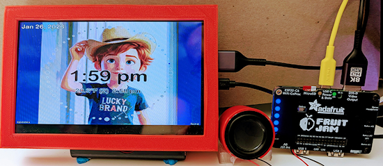 Getting my Fruit Jam Clock to Speak