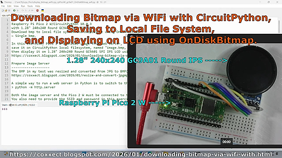 Downloading Bitmap via WiFi with CircuitPython