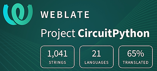CircuitPython translation statistics on weblate