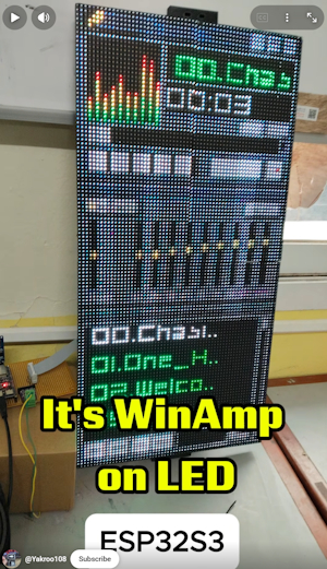 A music player with the look of the classic PC player WinAmp