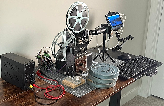 Saving family football footage with a Raspberry Pi and a 1928 projector