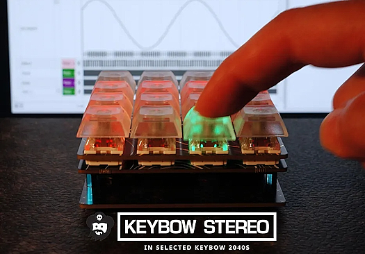 Macropad With Digital Stereo Audio Using Pimoroni Keybow 2040 and MAX98357A Audio Board (HID + MIDI Capable)