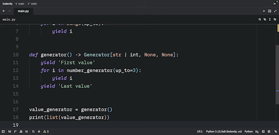 "yield from" is Awesome in Python