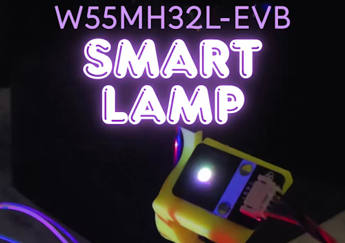 Smart Lamp on W55MH32L-EVB
