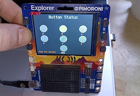 CircuitPython on the PiMoRoNi Explorer