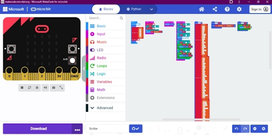 Scribe - a Microbit "Translator" (sort of)