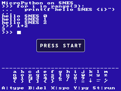 MicroPython on the Super Nintendo
